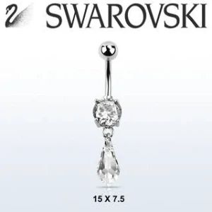 Banán do pupíku s krystalem Swarovski MCD713 InfinityPierce