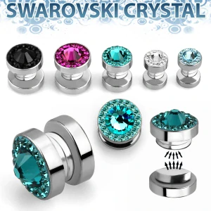 Magnetický piercing s krystalem Swarovski | Chirurgická ocel 316L MPGC InfinityPierce